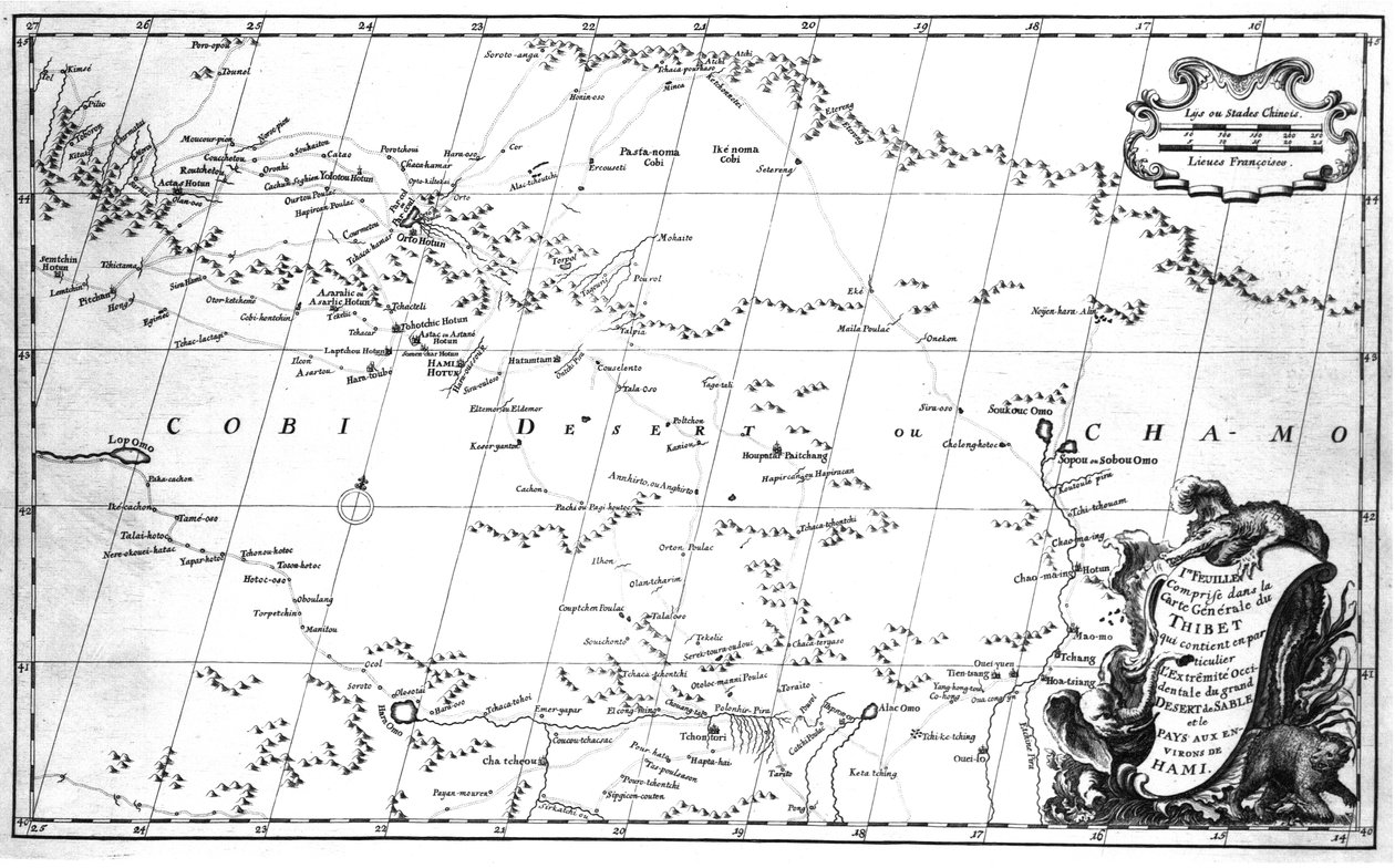 Nouvel atlas de la Chine, de la Tartarie chinoise, et du Thibet, La Haye 1737 - Jean Baptiste Bourguignon dAnville
