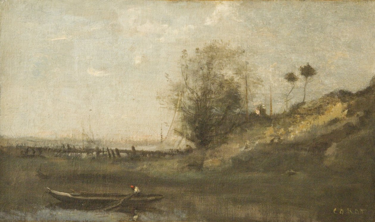 Estacade normande - Jean Baptiste Camille Corot