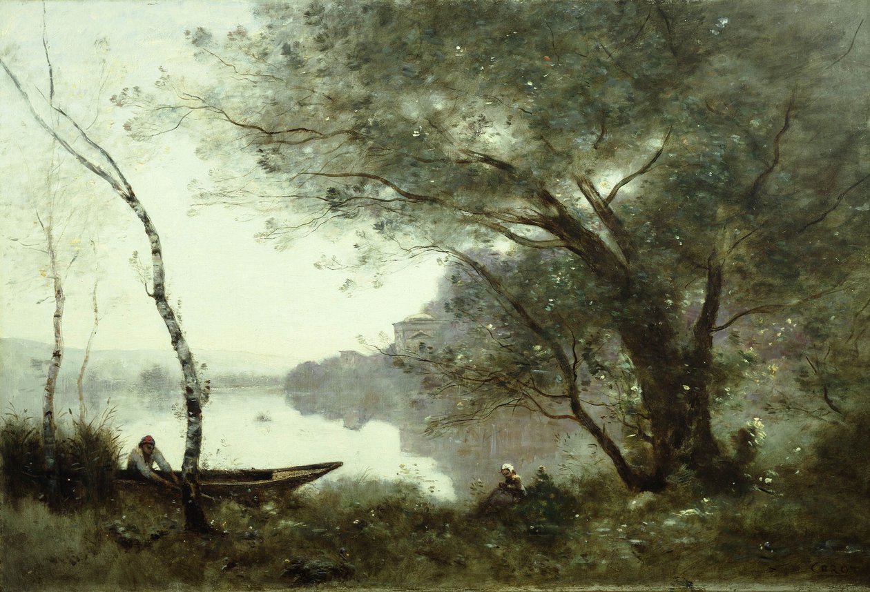 Le batelier de Mortefontaine - Jean Baptiste Camille Corot