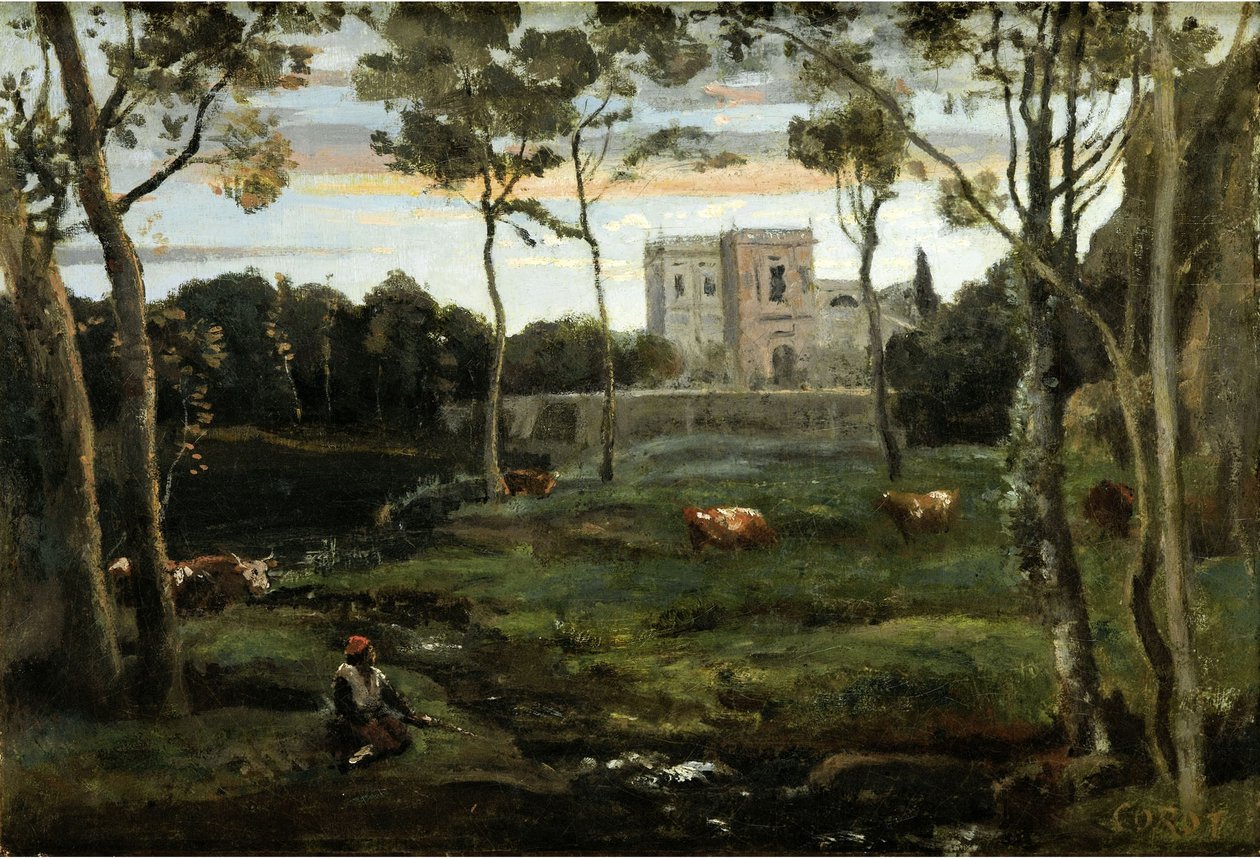 Le parc de la Villa Doria-Pamphili, Rome - Jean Baptiste Camille Corot