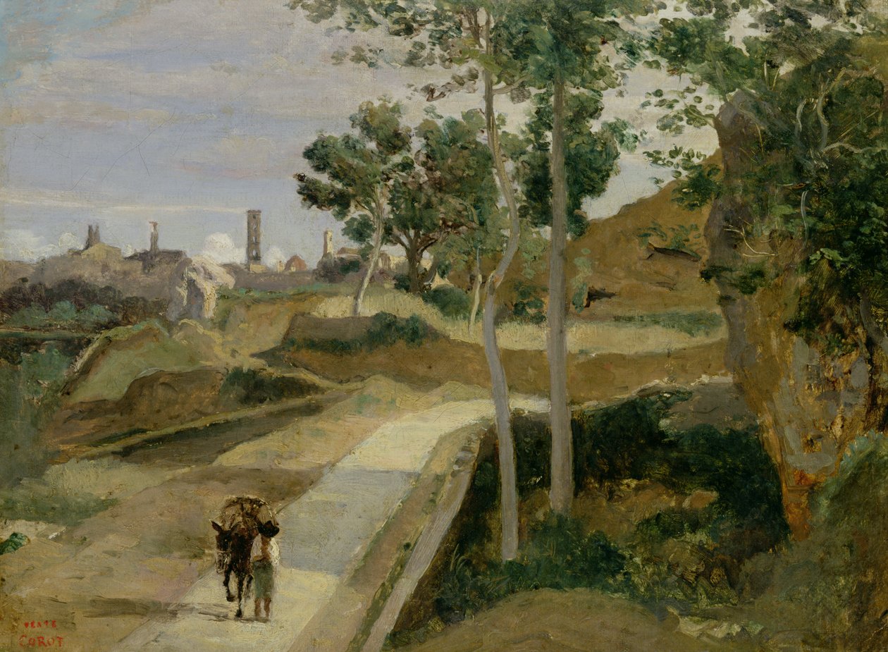 Route de Volterra - Jean Baptiste Camille Corot
