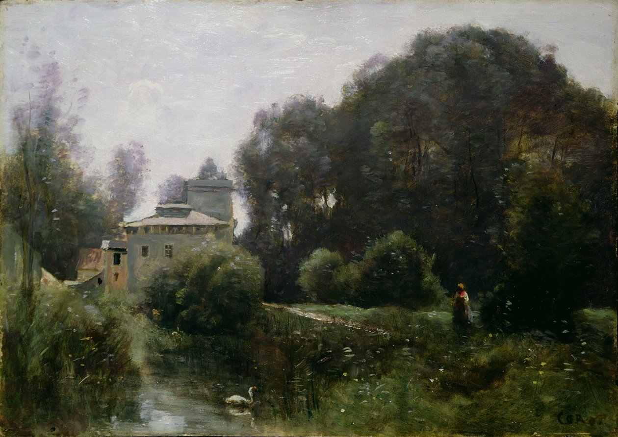 Souvenir de la Villa Borghese, 1855 - Jean Baptiste Camille Corot