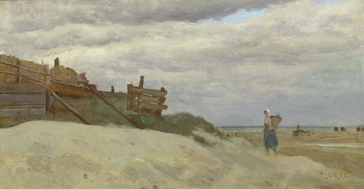 La plage de Dunkerque, 1857 - Jean Baptiste Camille Corot