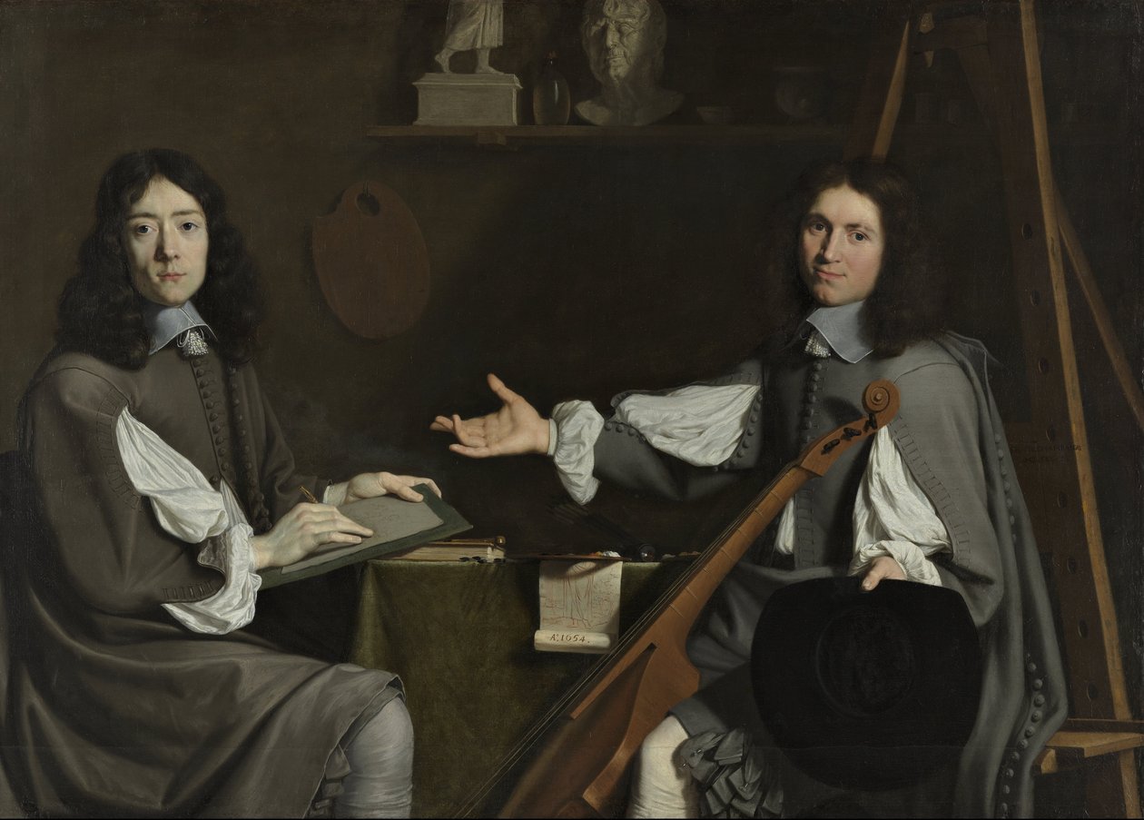 Double portrait des deux artistes - Jean Baptiste de Champaigne