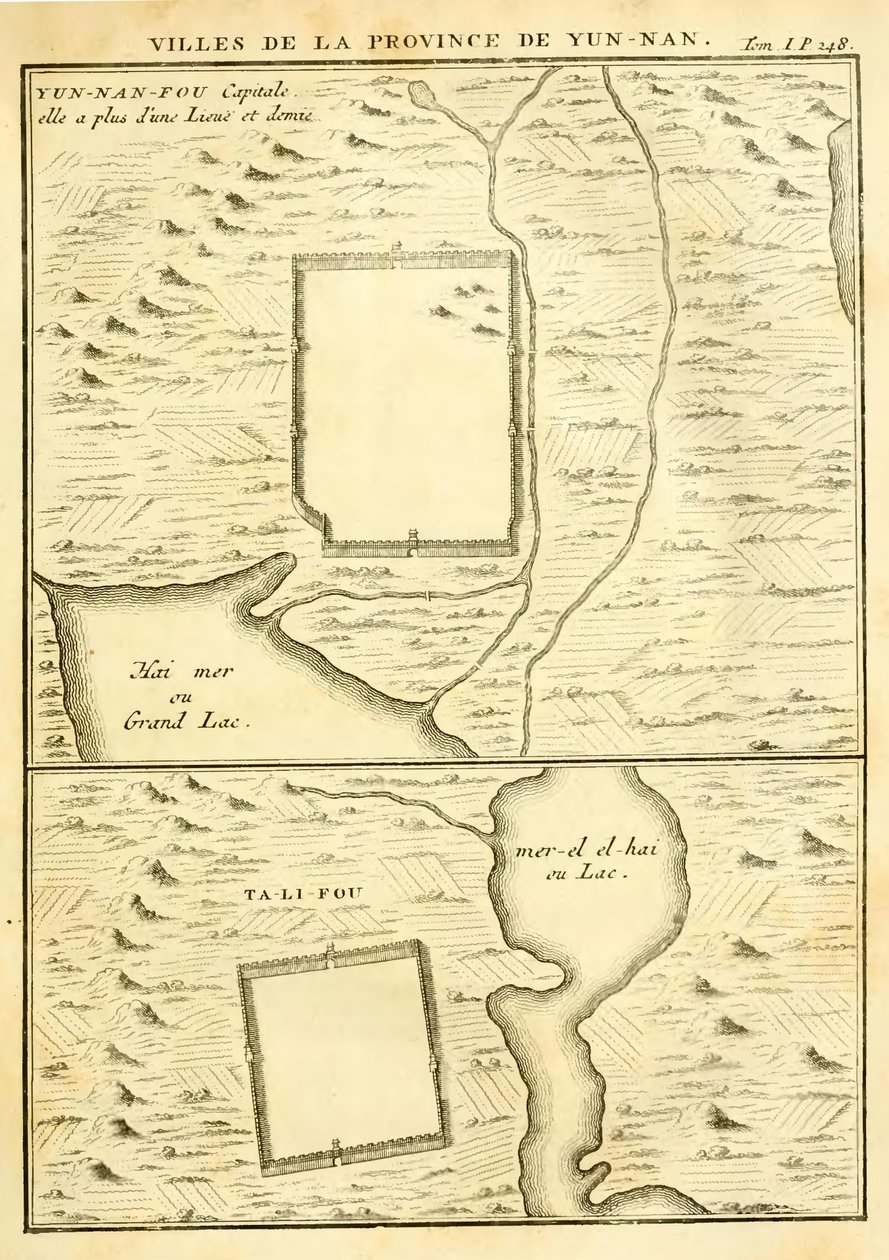 Villes de la province du Yunnan - Jean Baptiste Du Halde