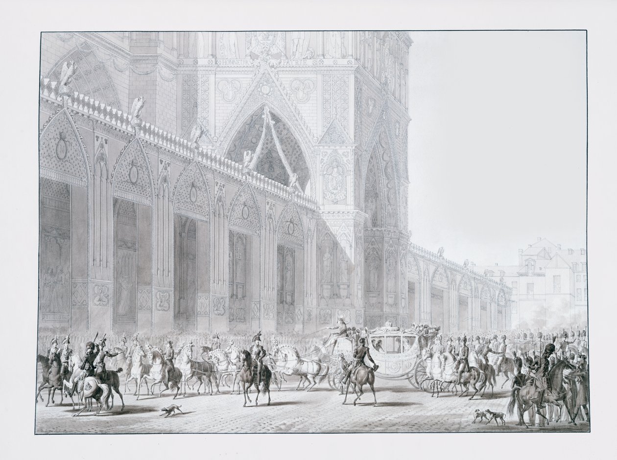 Arrivée à la cathédrale Notre-Dame de Paris de l