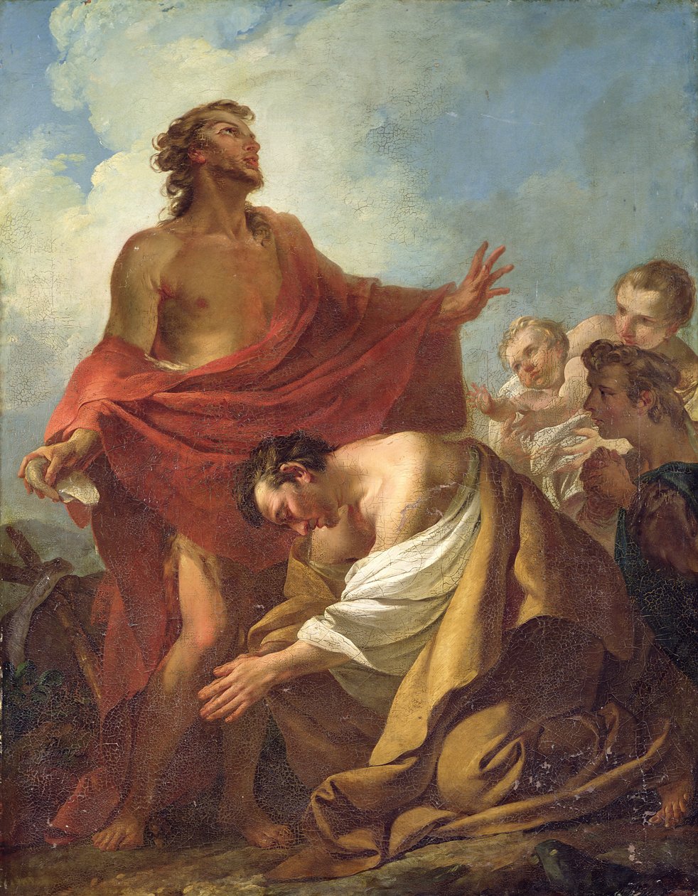 Saint Jean-Baptiste baptisant les Juifs dans le désert, 1743 - Jean Baptiste Marie Pierre