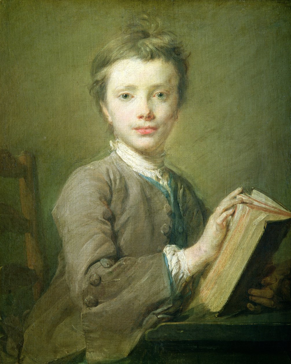 Un garçon avec un livre, vers 1740 - Jean Baptiste Perronneau