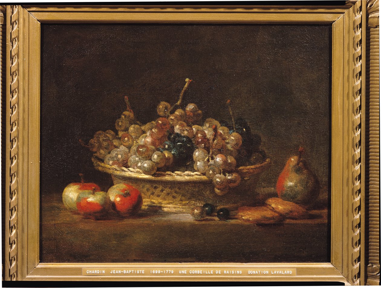 Panier de raisins, 1765 - Jean Baptiste Simeon Chardin