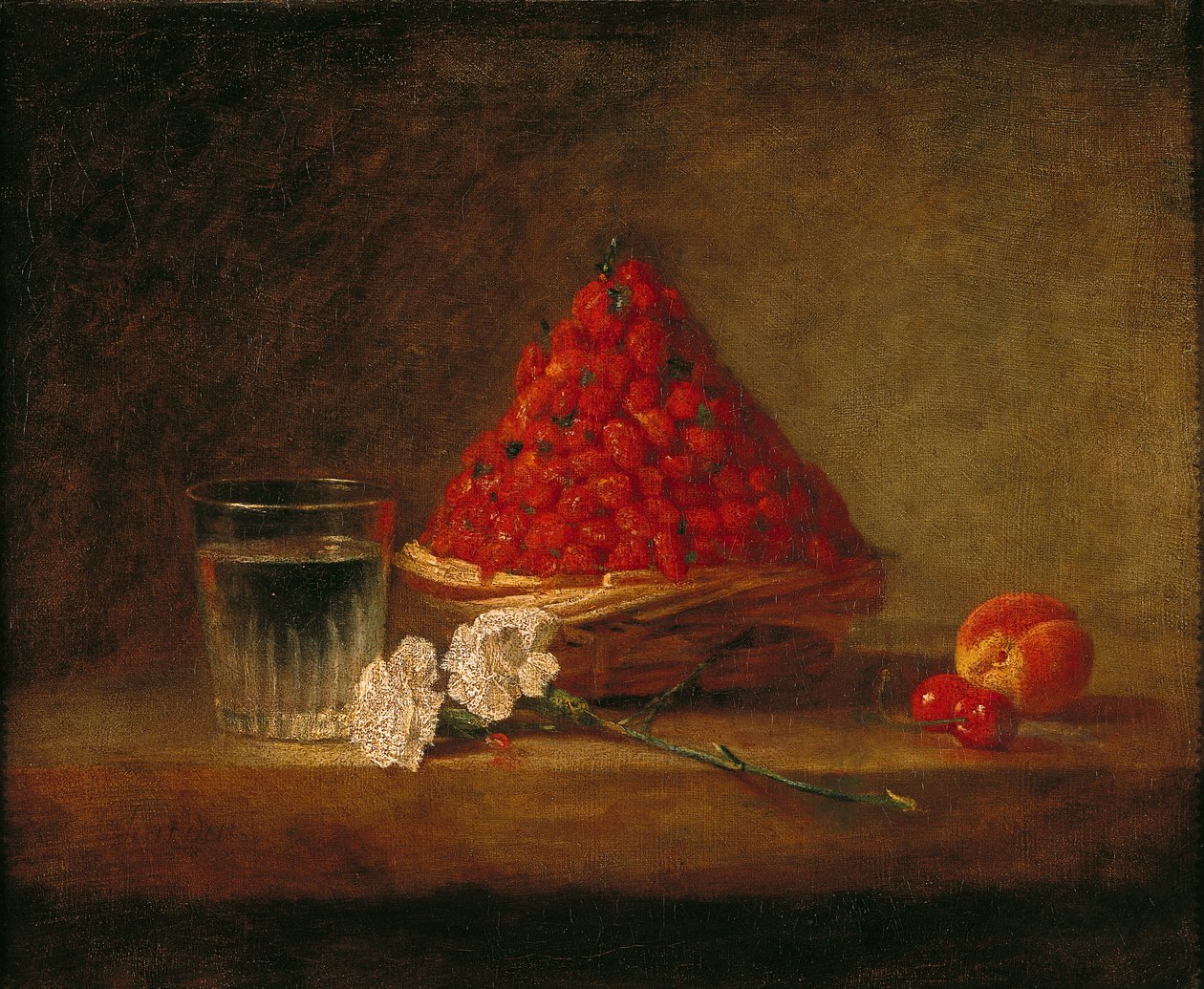 Panier avec fraises des bois, vers 1761 - Jean Baptiste Simeon Chardin