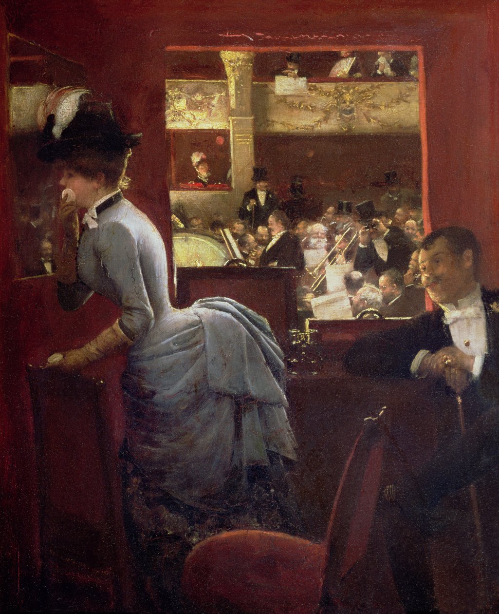 La Loge près des Stalles, vers 1883 - Jean Beraud