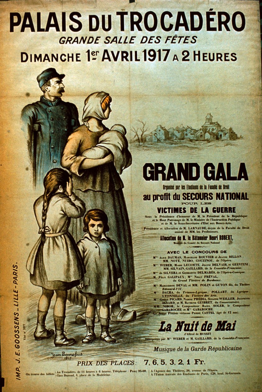 Affiche pour le Palais du Trocadéro, 1917 - Jean Bonnefous