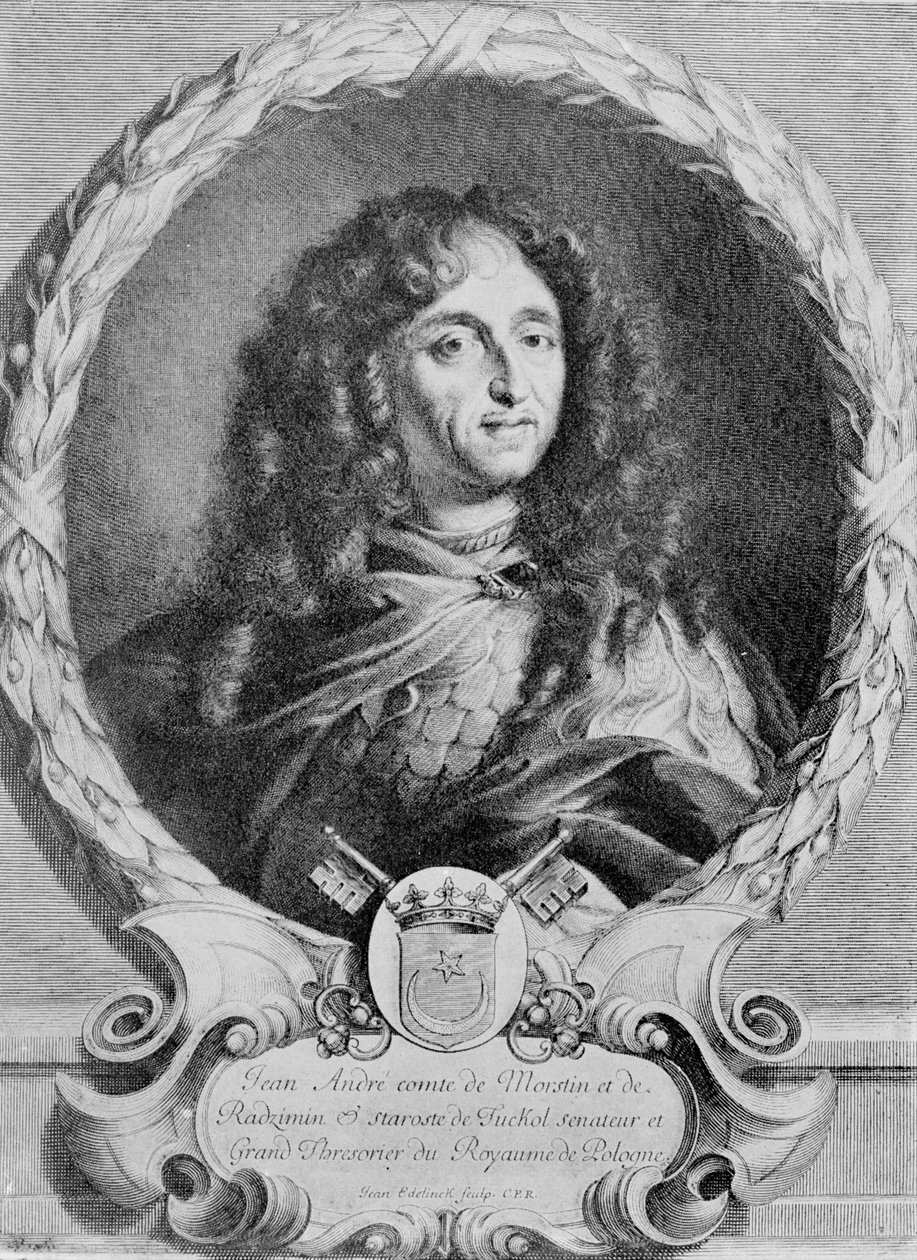 Portrait de Jan Andrzej Morsztyn (1620-93) - Jean Edelinck