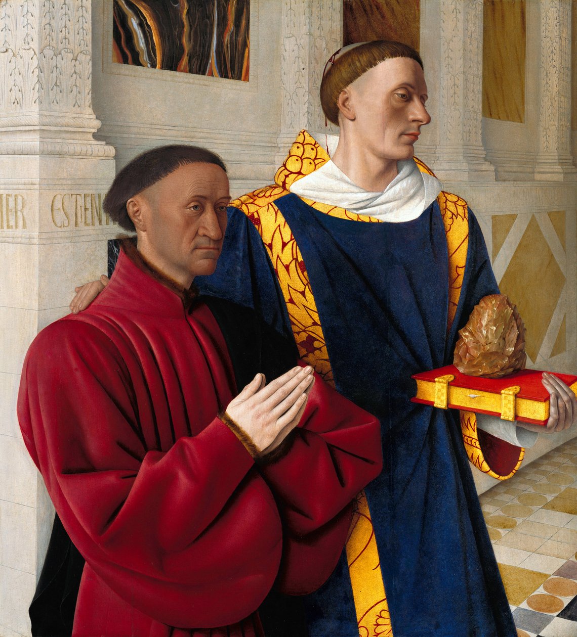 Étienne Chevalier avec Saint Étienne - Jean Fouquet