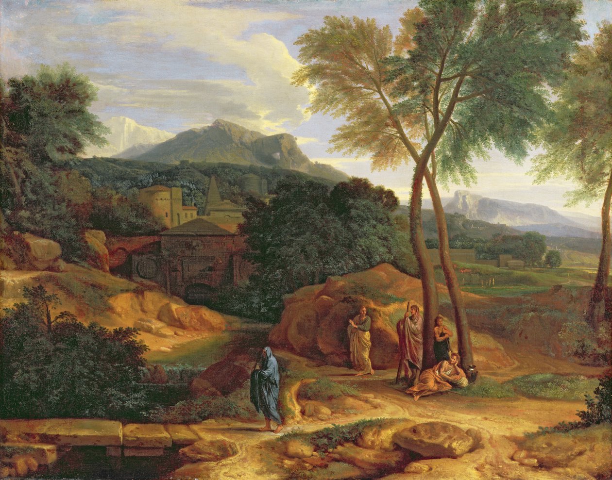 Paysage avec Conopion portant les cendres de Phocion - Jean Francois I Millet