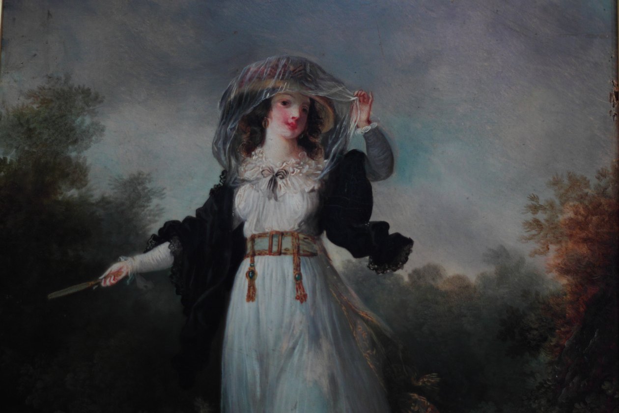 Jeune femme dans un paysage - Jean-Frederic Schall
