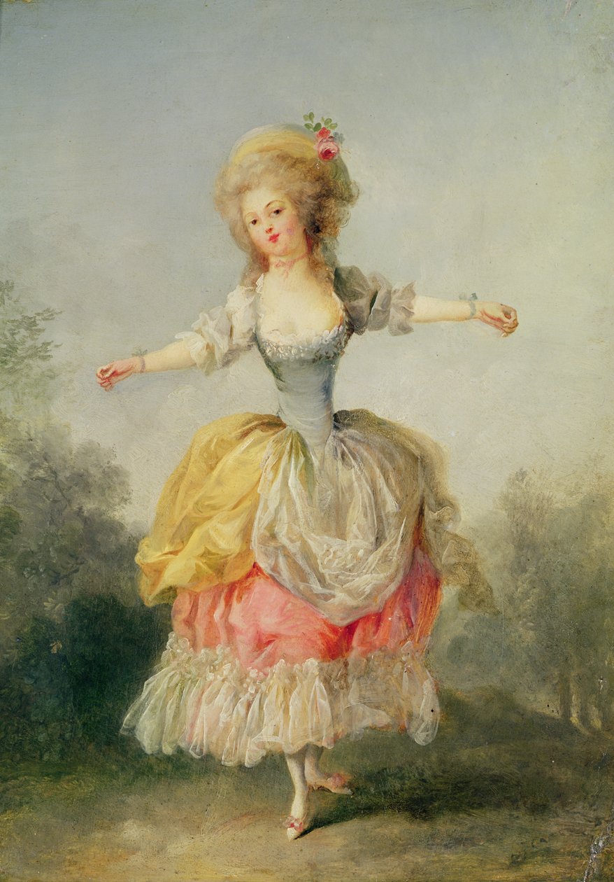 Danseuse en costume Louis XVI - Jean Frederic Schall