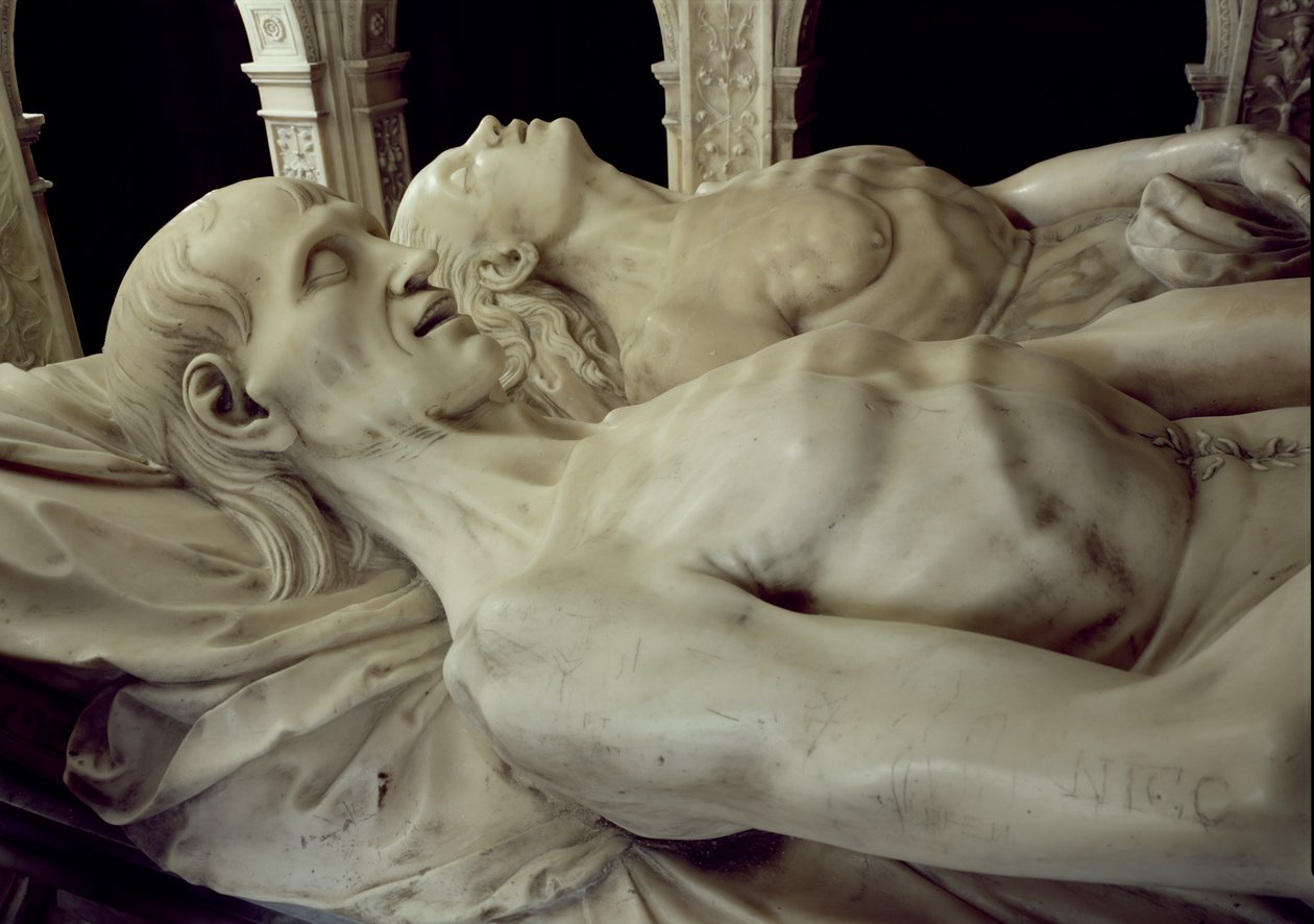 Effigies de Louis XII (1462-1515) et Anne de Bretagne (1477-1514) de leur tombeau, 1516 - Jean I Juste