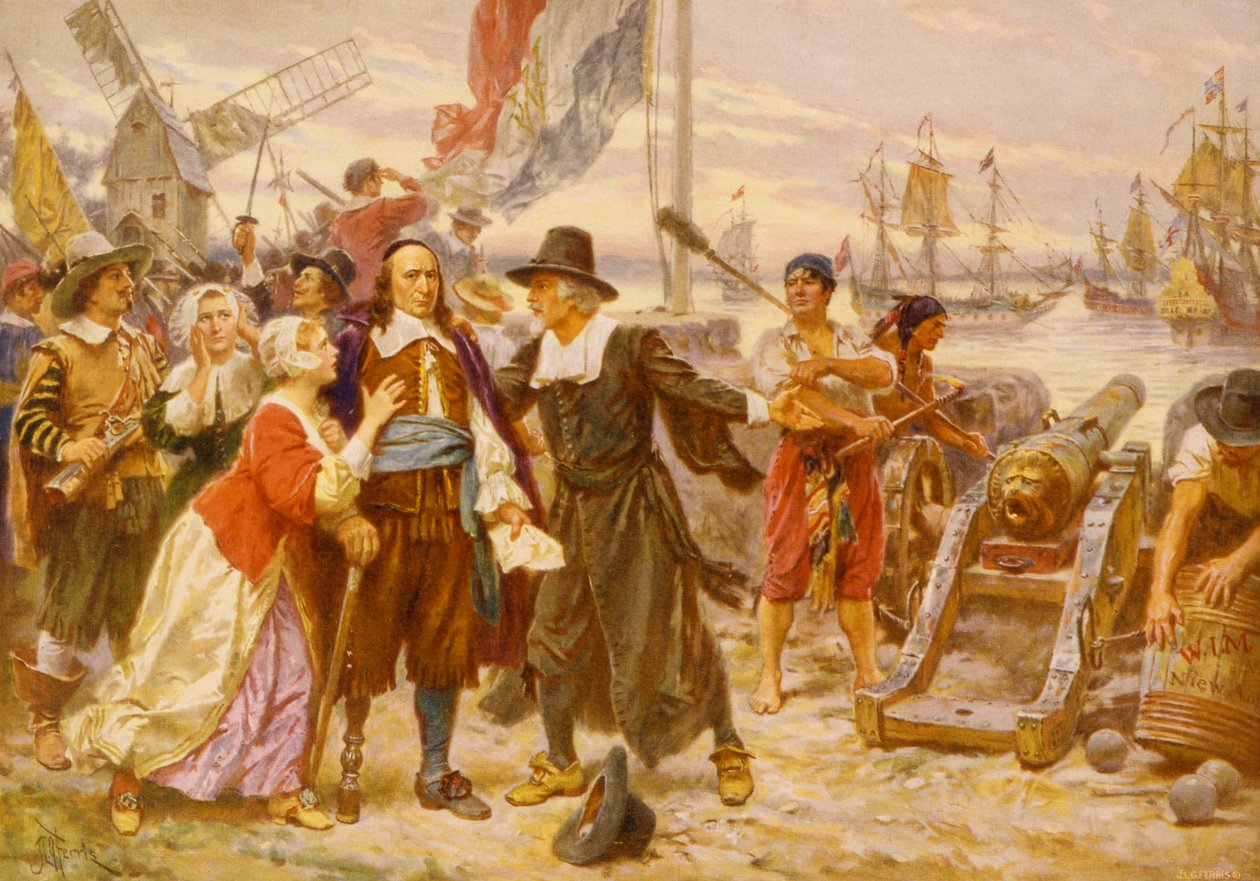 La chute de New Amsterdam, 1932 - Jean Leon Gerome Ferris