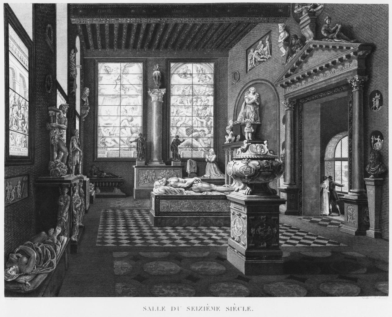 La salle du XVIe siècle, Musée des Monuments Français, Paris, illustration de 