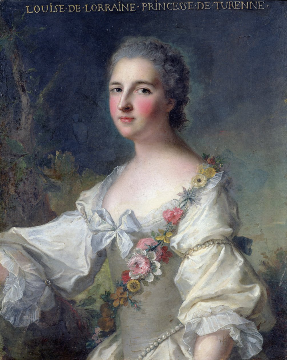 Louise-Henriette-Gabrielle de Lorraine (1718-88) Princesse de Turenne et Duchesse de Bouillon, 1746 - Jean Marc Nattier