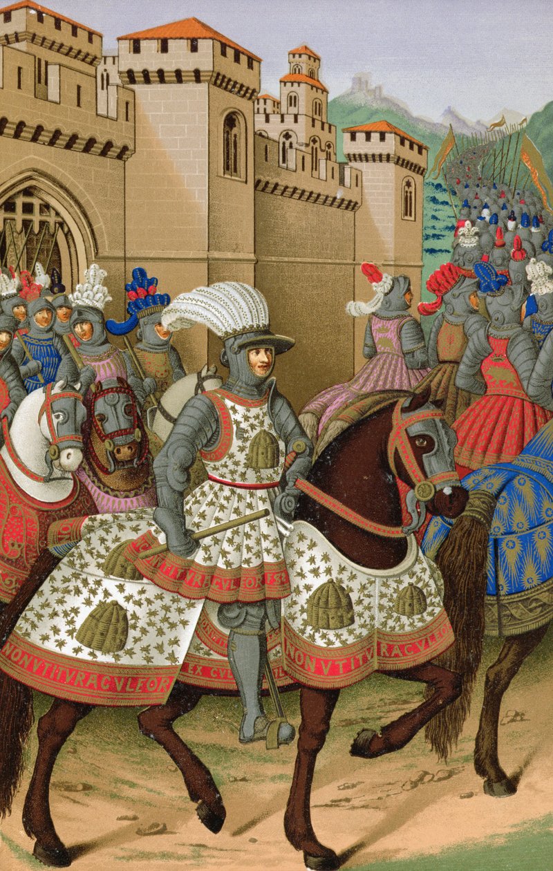 Louis XII (1462-1515) quittant Alexandrie le 24 avril 1507, pour châtier la ville de Gênes - Jean Marot