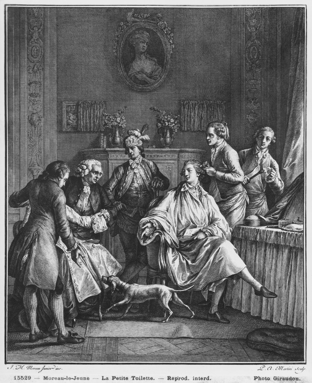La Petite Toilette, gravée par Pietro Antonio Martini (1739-97) - Jean Michel the Younger Moreau
