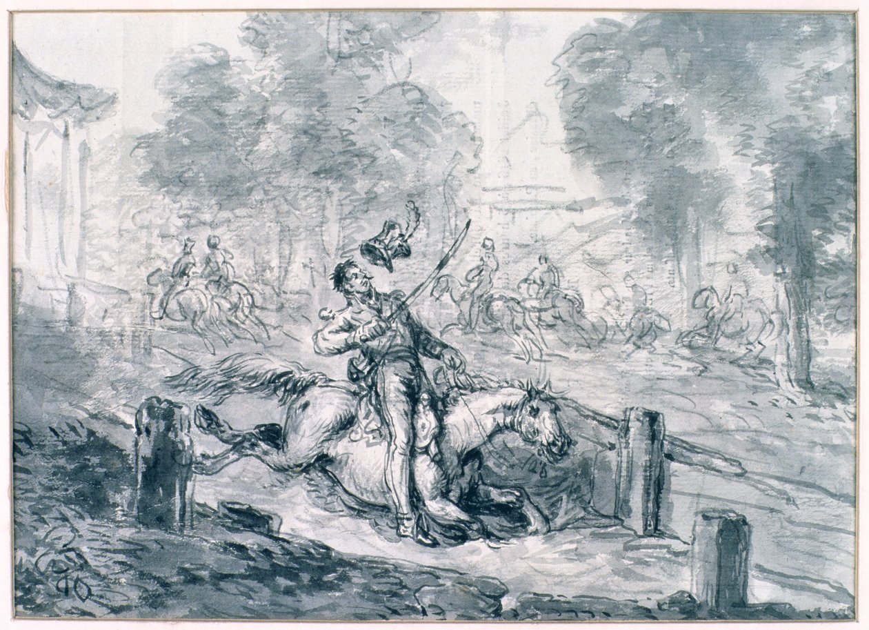 Mort du prince Joseph Poniatowski (1763-1813) 1816 - Jean Pierre Norblin de La Gourdaine