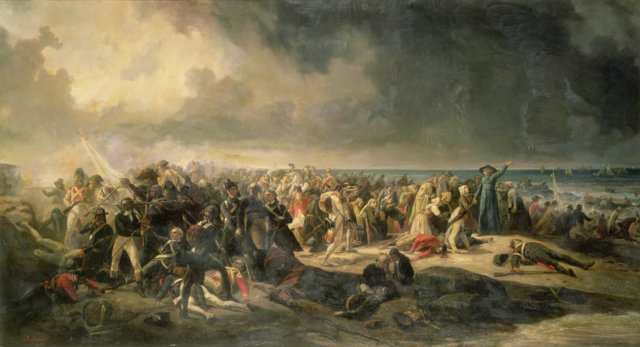 Scène du débarquement à Quiberon en 1795, 1850 - Jean Sorieul
