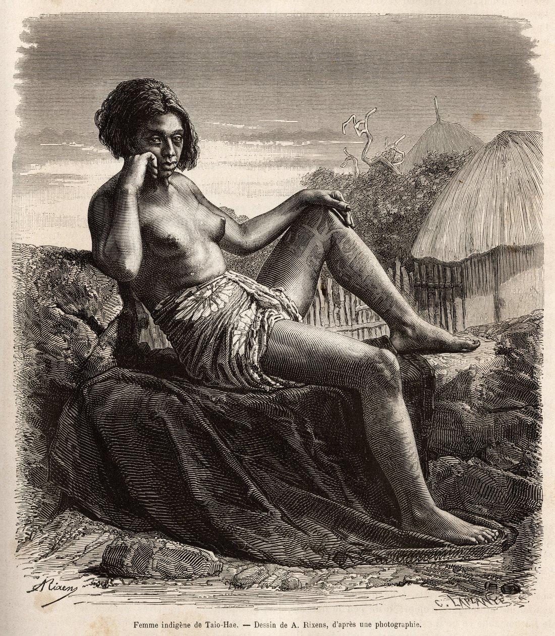 Femme indigène de Taio-Hae, dans l