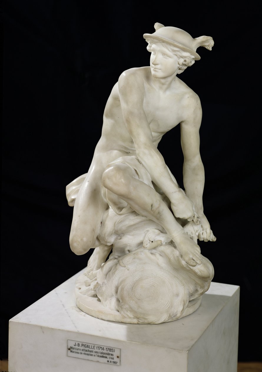Mercure attachant ses sandales ailées, 1744 - Jean Baptiste Pigalle