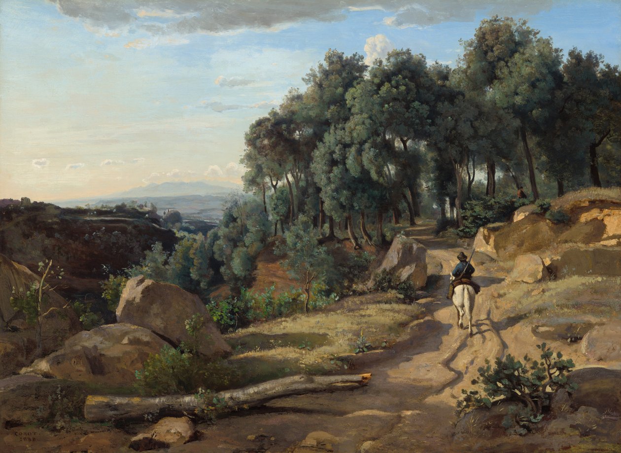 Vue près de Volterra - Jean-Baptiste-Camille Corot