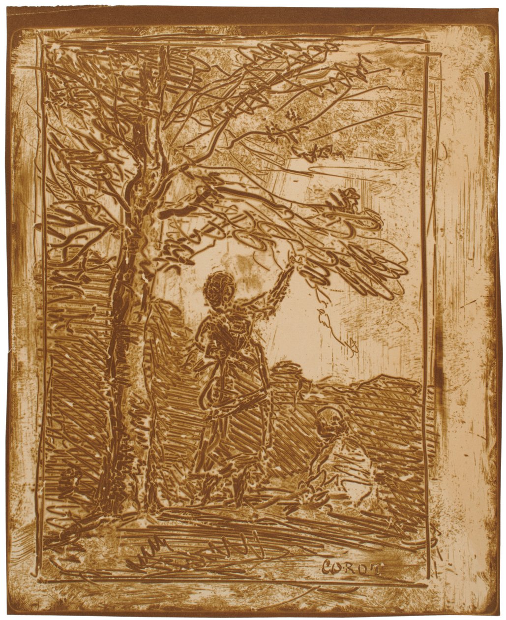 Der Tod und das Mädchen (La Jeune Fille et la Mort) - Jean-Baptiste-Camille Corot