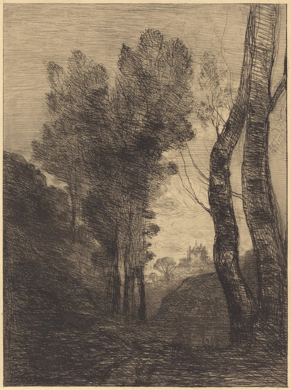 Environs of Rome (Environs de Rome) - Jean-Baptiste-Camille Corot
