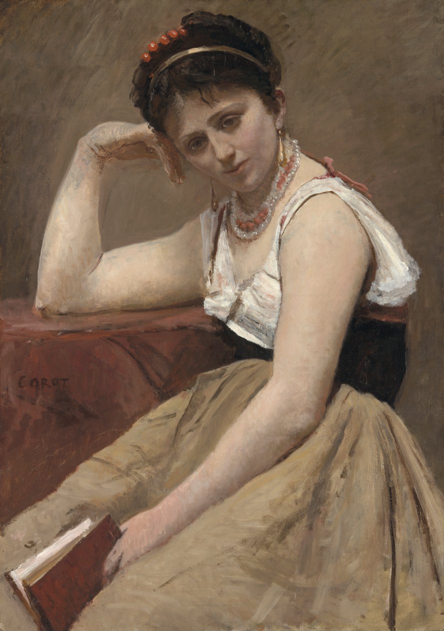 Lecture interrompue - Jean-Baptiste-Camille Corot