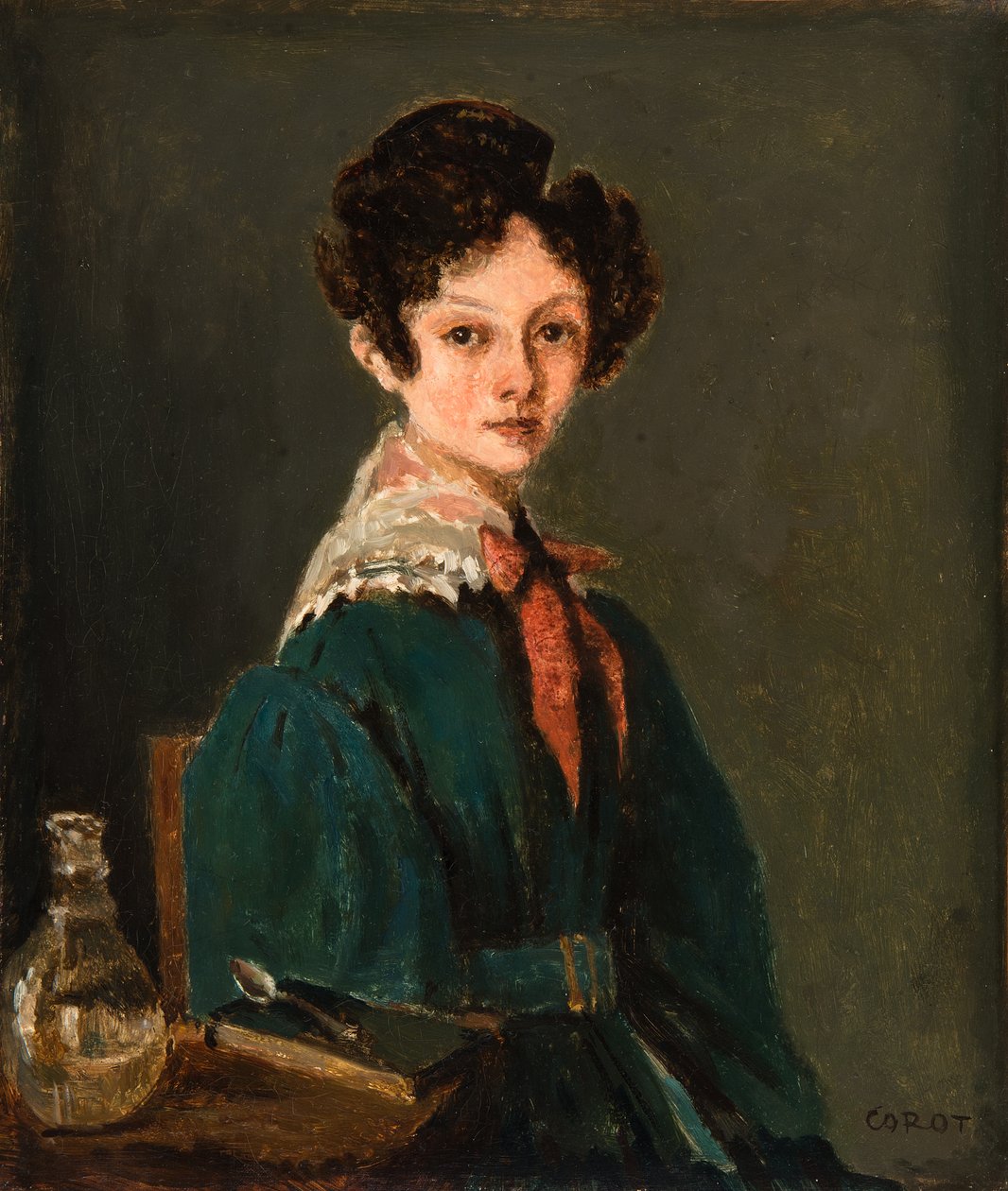 Mme Lemaistre, née Blanche Sennegon, nièce de Corot - Jean-Baptiste-Camille Corot