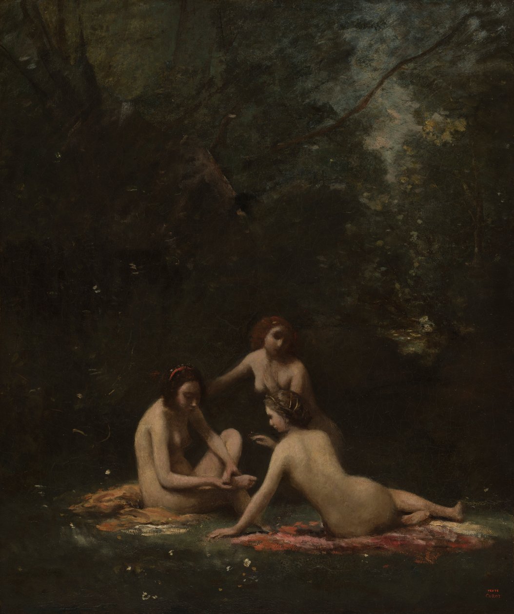 Nymphes quittant le bain - Jean-Baptiste-Camille Corot