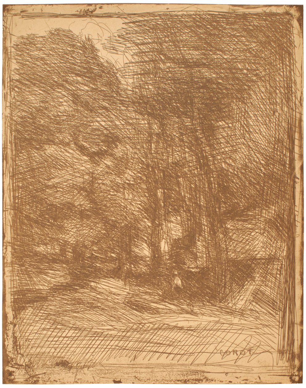 Erinnerung an Bas-Bréau - Jean-Baptiste-Camille Corot