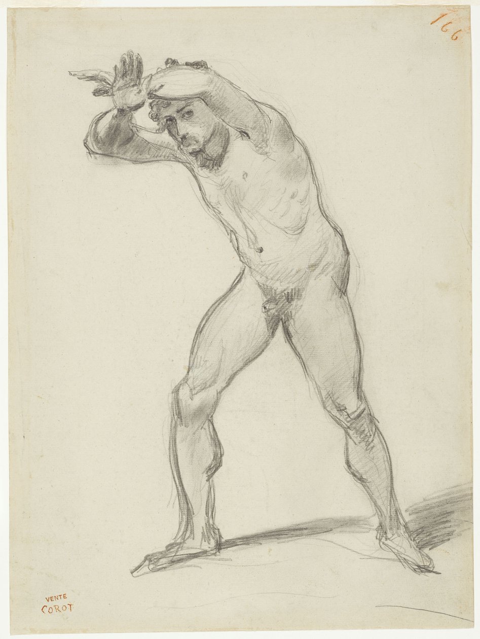 Nu masculin debout - Jean-Baptiste-Camille Corot