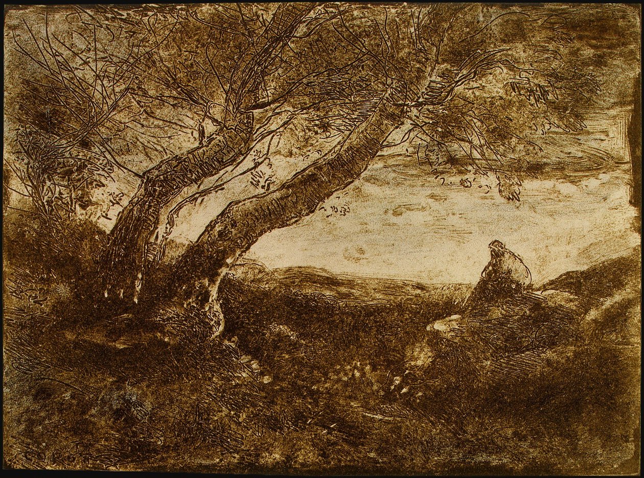 Le Songeur - Jean-Baptiste-Camille Corot