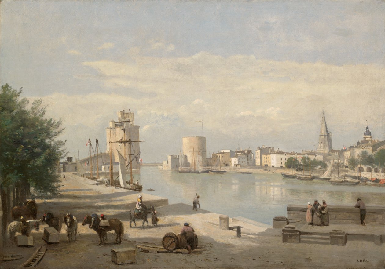 Le port de La Rochelle - Jean-Baptiste-Camille Corot