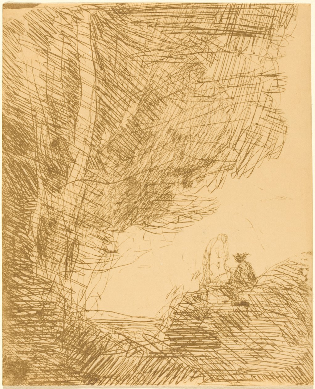 Der Dichter und seine Muse - Jean-Baptiste-Camille Corot