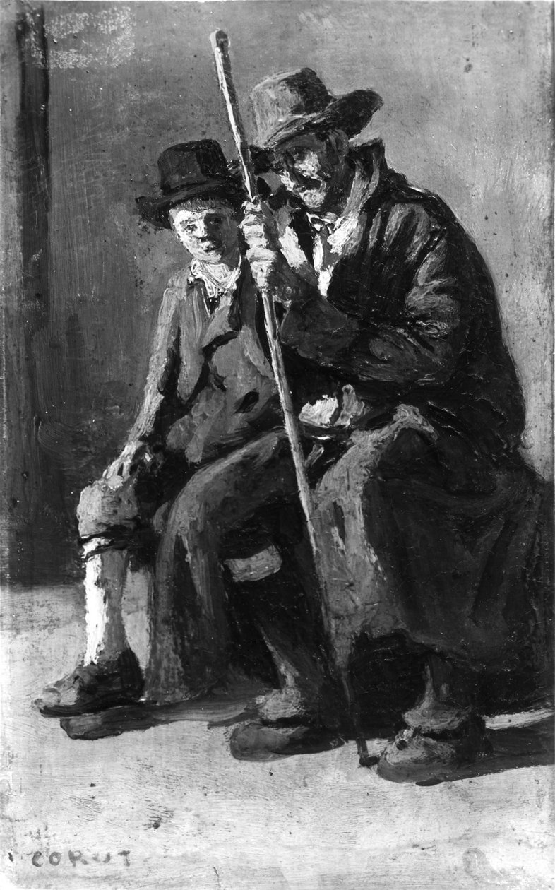 Deux paysans italiens - Jean-Baptiste-Camille Corot