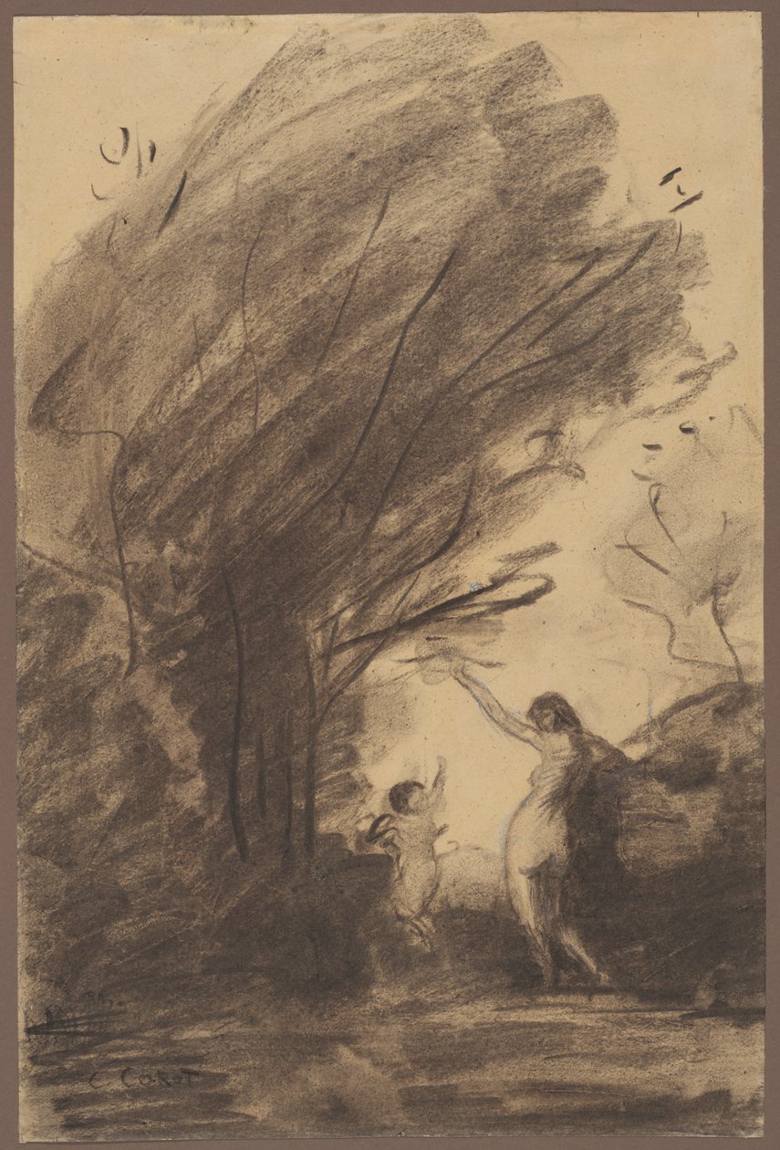 Vénus Désarmant Cupidon - Jean-Baptiste-Camille Corot