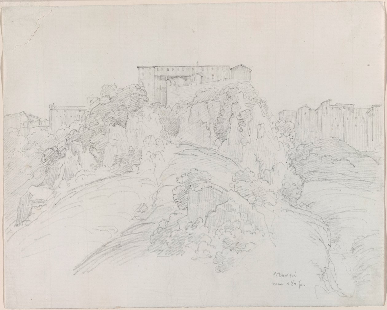 Vue de Narni - Jean-Baptiste-Camille Corot