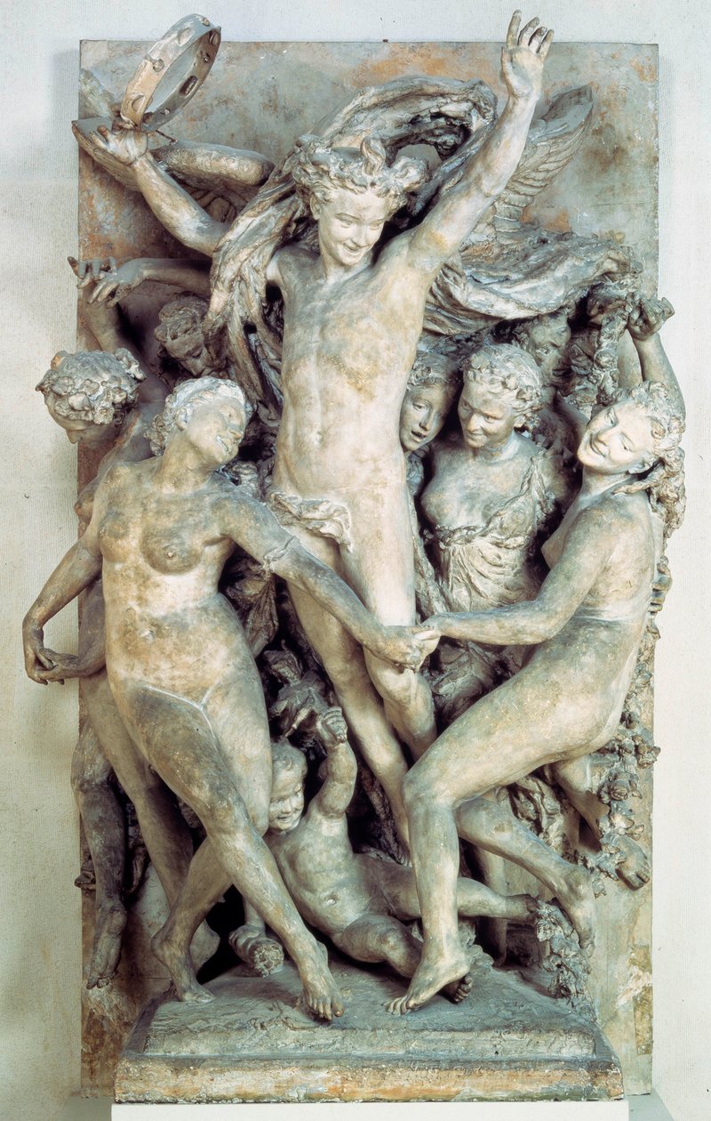 Les Bacchantes dansent et jouent de la musique. Relief sculpté par Jean-Baptiste Carpeaux (1827-1875) 1865-1869 - Jean Baptiste Carpeaux