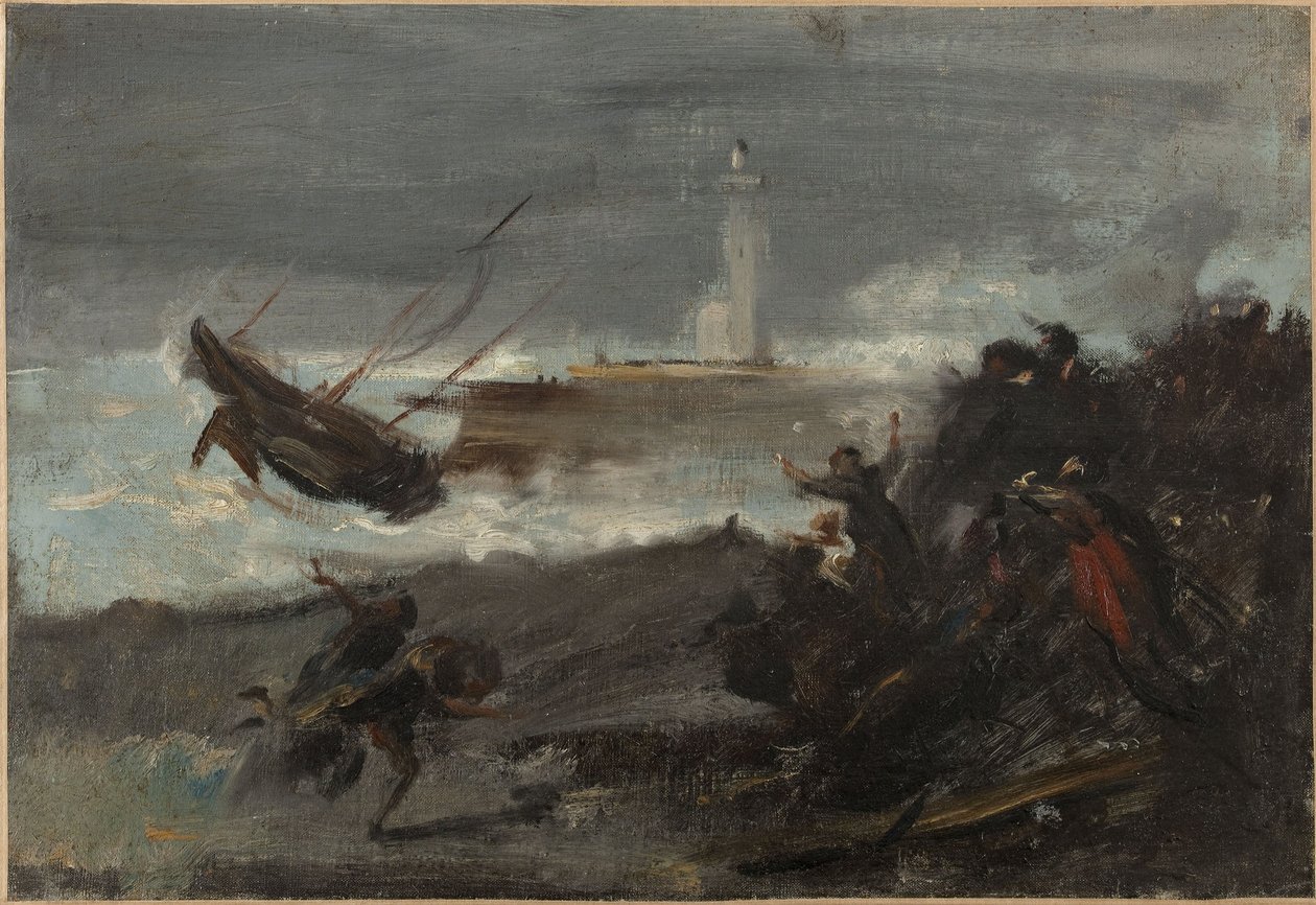 Naufrage dans le port de Dieppe - Jean Baptiste Carpeaux