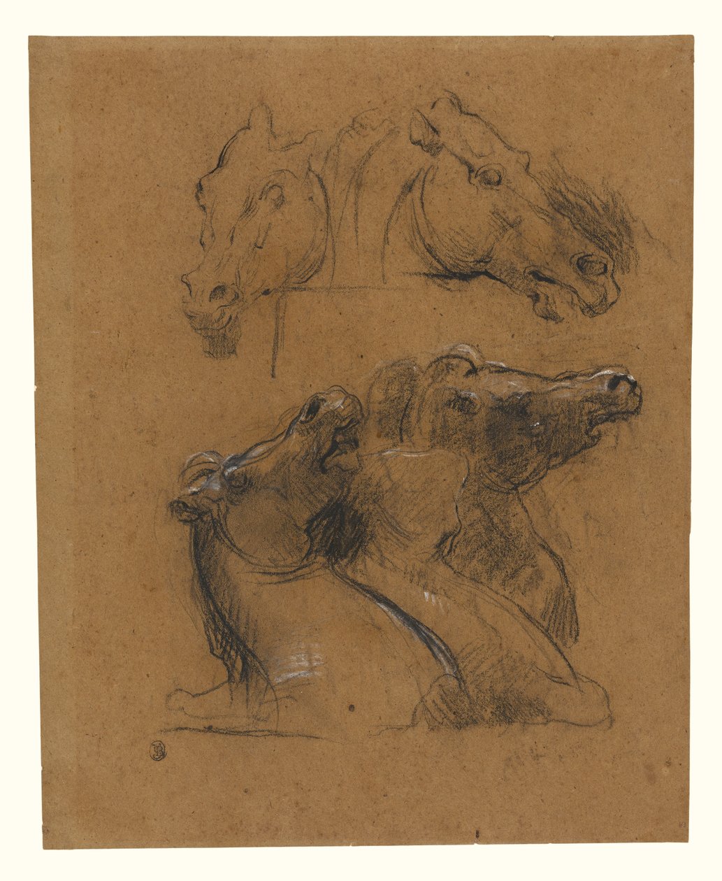 Studien von Pferden (nach den Elgin-Marmoren) - Jean-Baptiste Carpeaux