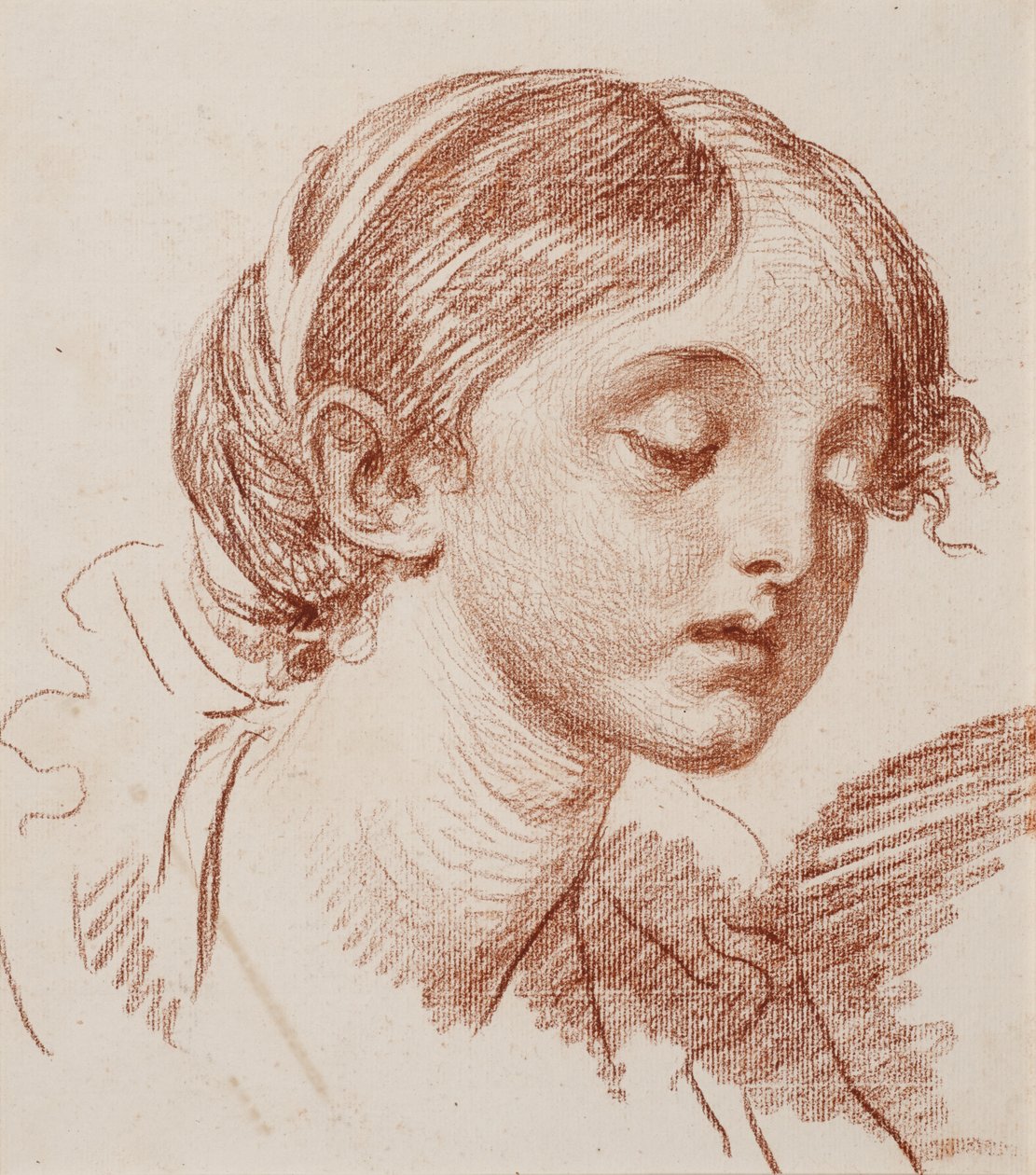 Tête de jeune fille - Jean-Baptiste Greuze