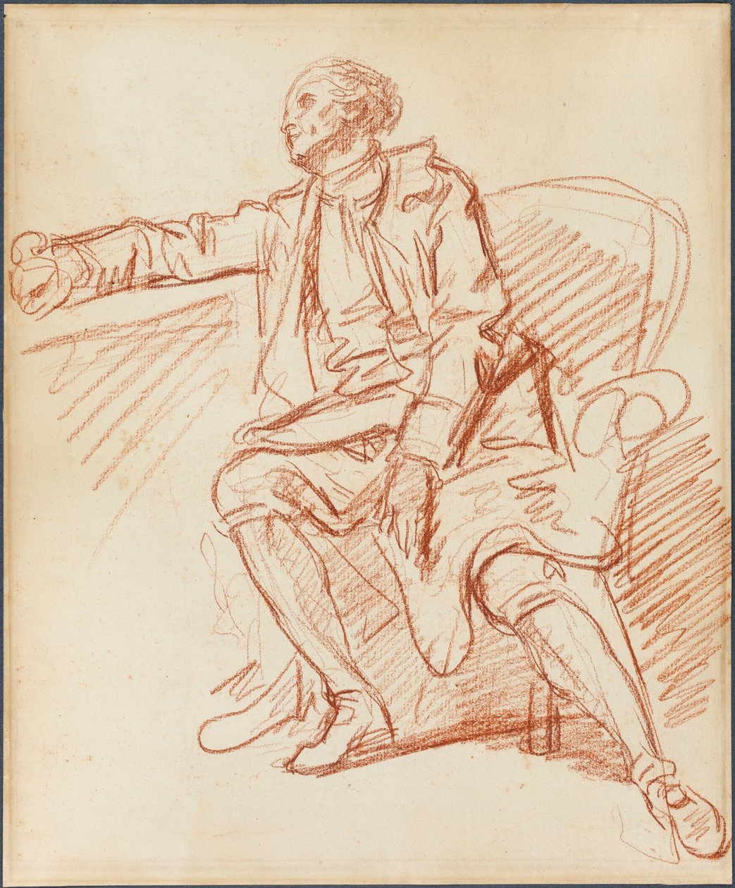 Gentleman assis - Jean-Baptiste Greuze